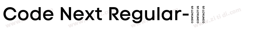 Code Next Regular字体转换